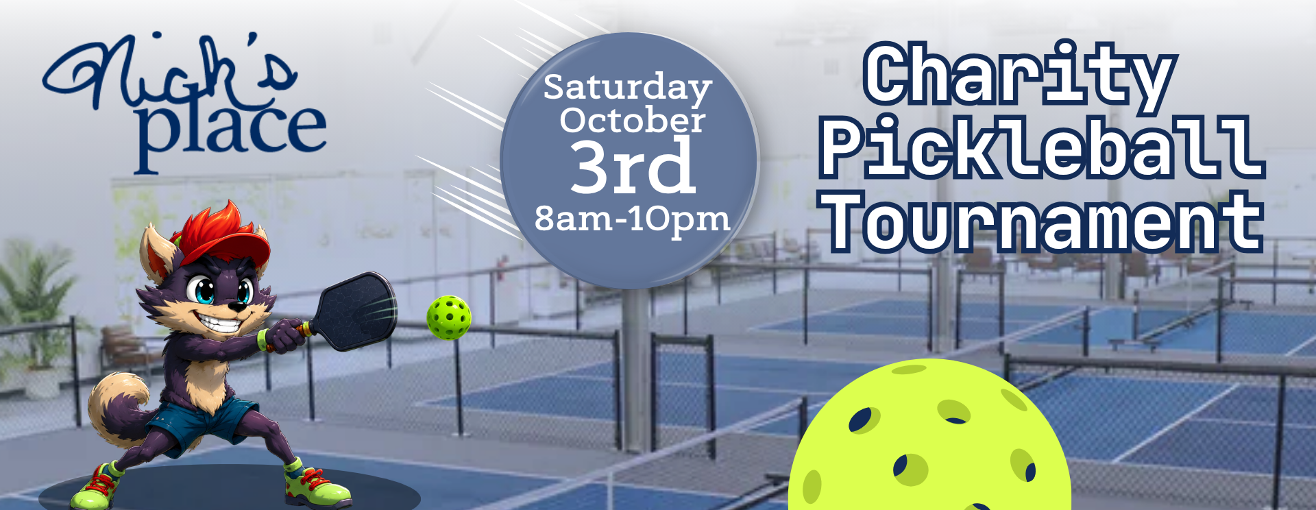 Sponsor Our Charity Pickleball Tournament